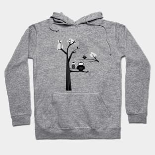 Black & White Owls Hoodie